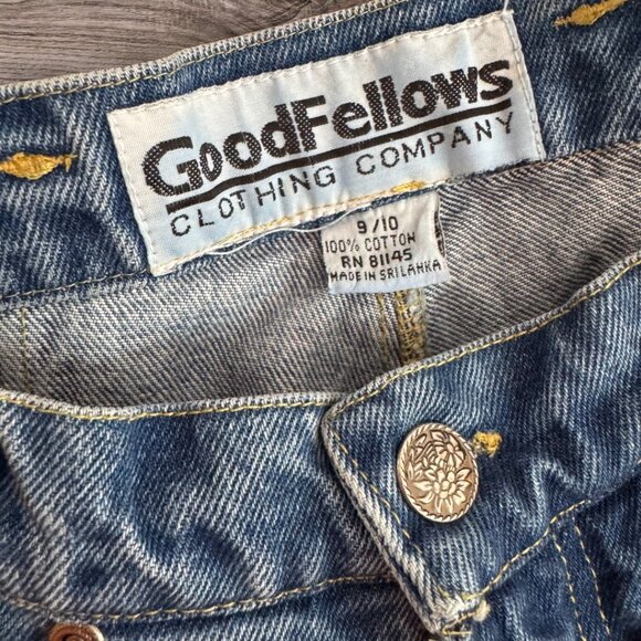 GOODFELLOWS Vintage 100% Cotton High Rise Waist Tapered Denim Mom Jeans 9/10 - Picture 4 of 5